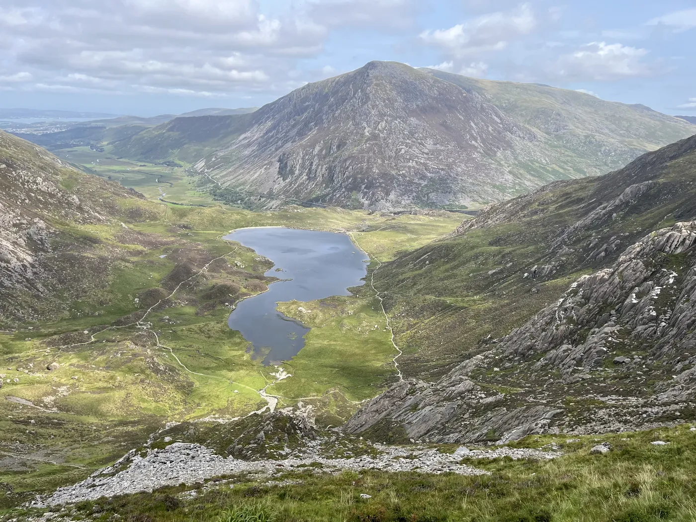 Cwm Idwal mountain view