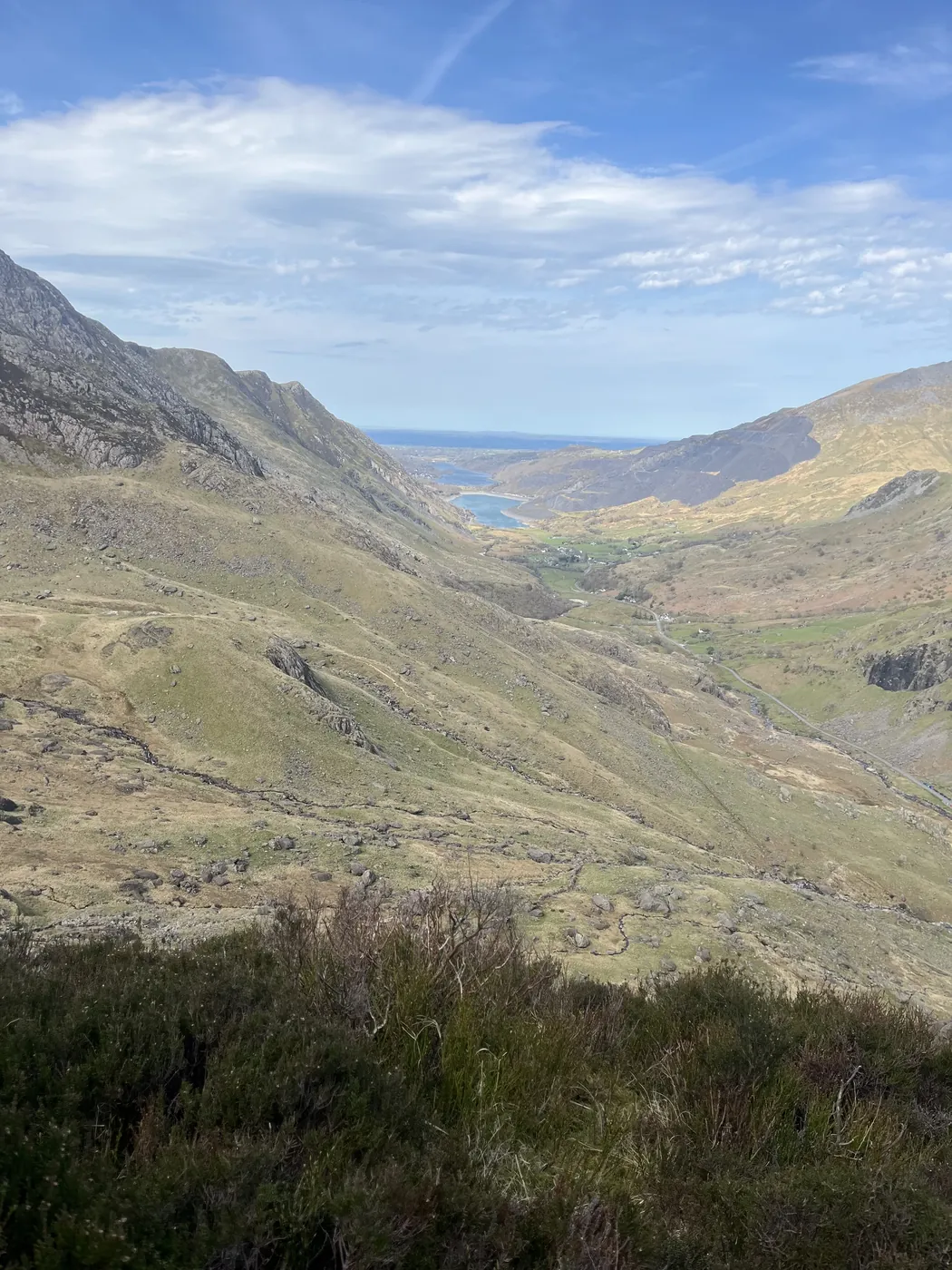 Llanberis Pass mountain view